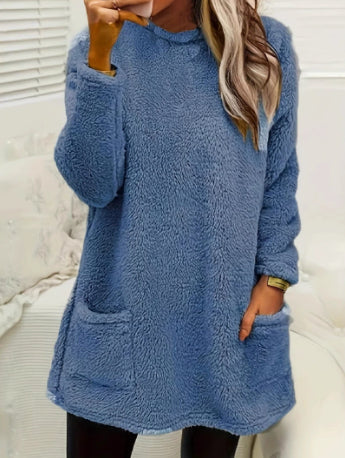 Arelle – Mid-length tröjdress med fickor