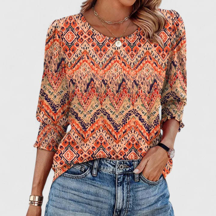 Solara™ | Elegant Smockad Topp