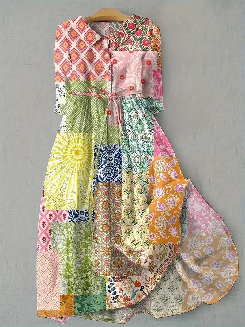 Livia - Elegant Blommig Klänning