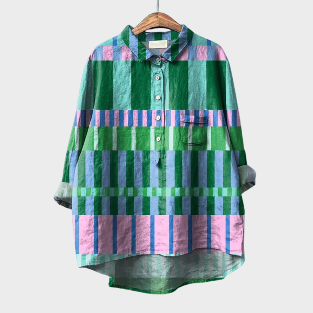 Amber | Elegant Linne Sommarblus