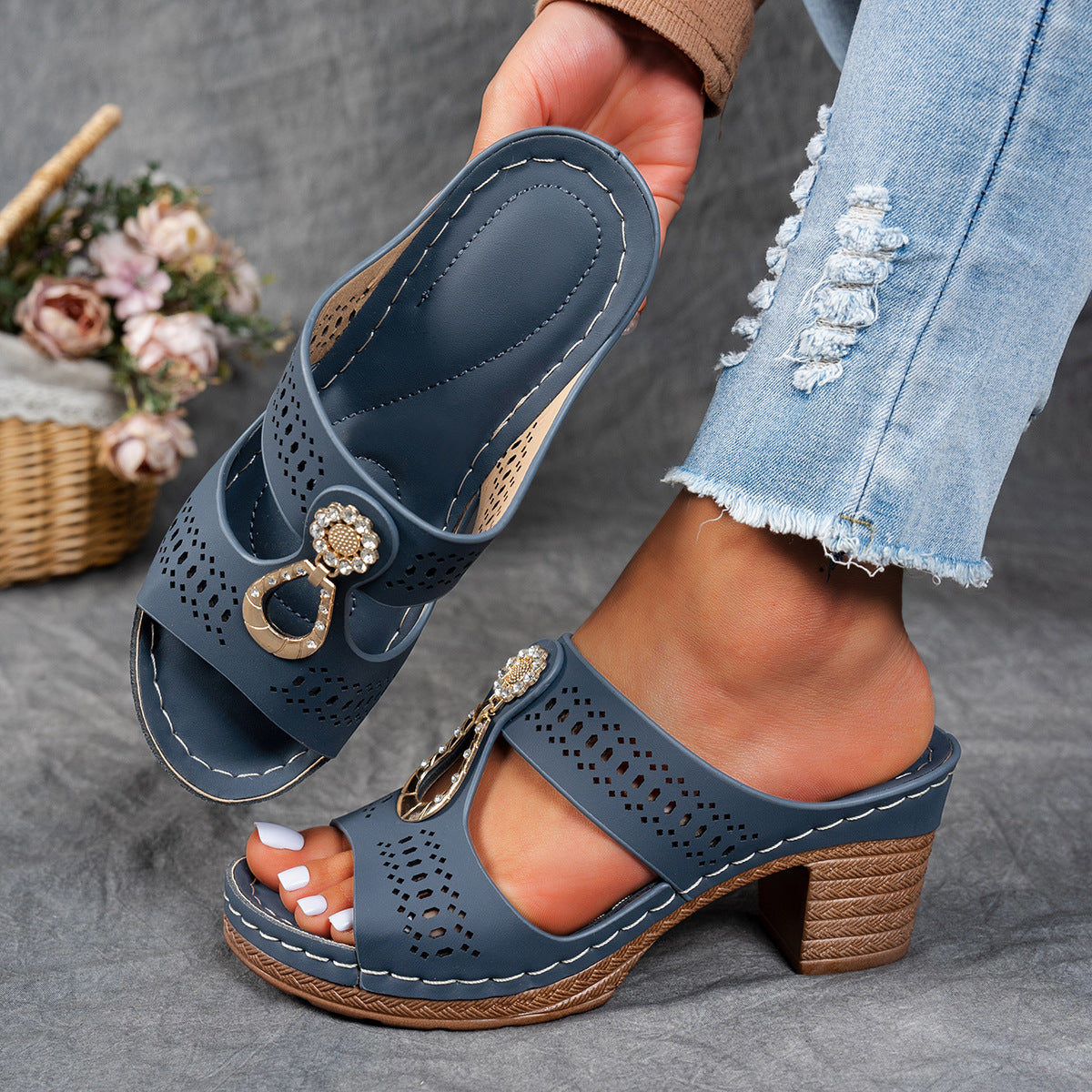 Isabella™ | Komfortable ortopediska sandaler med hög klack