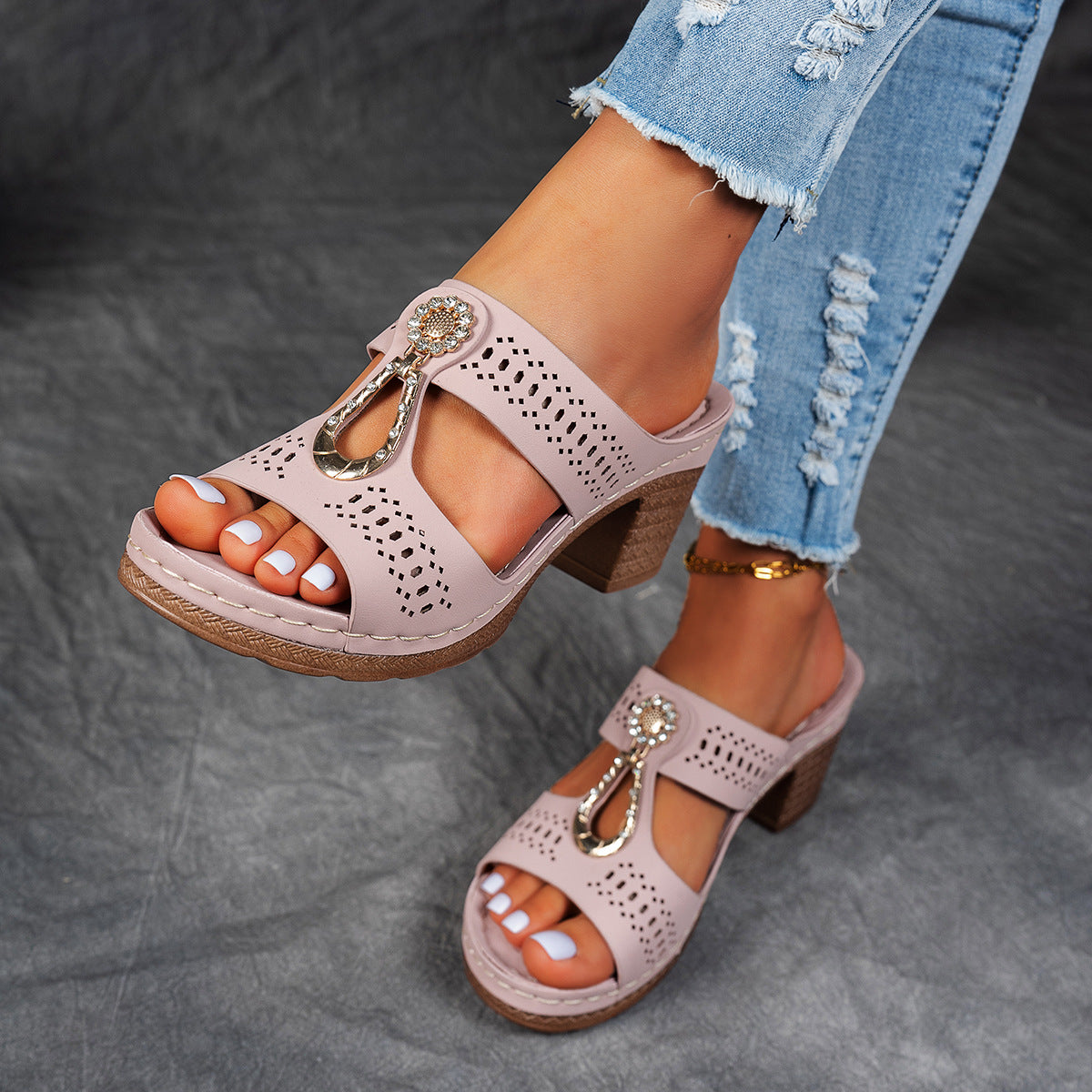 Isabella™ | Komfortable ortopediska sandaler med hög klack