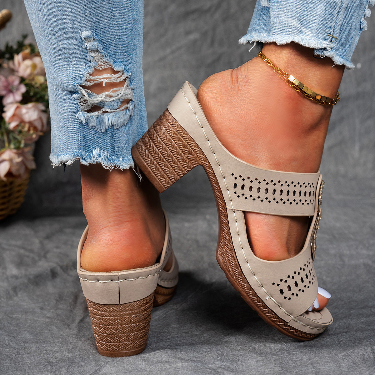 Isabella™ | Komfortable ortopediska sandaler med hög klack