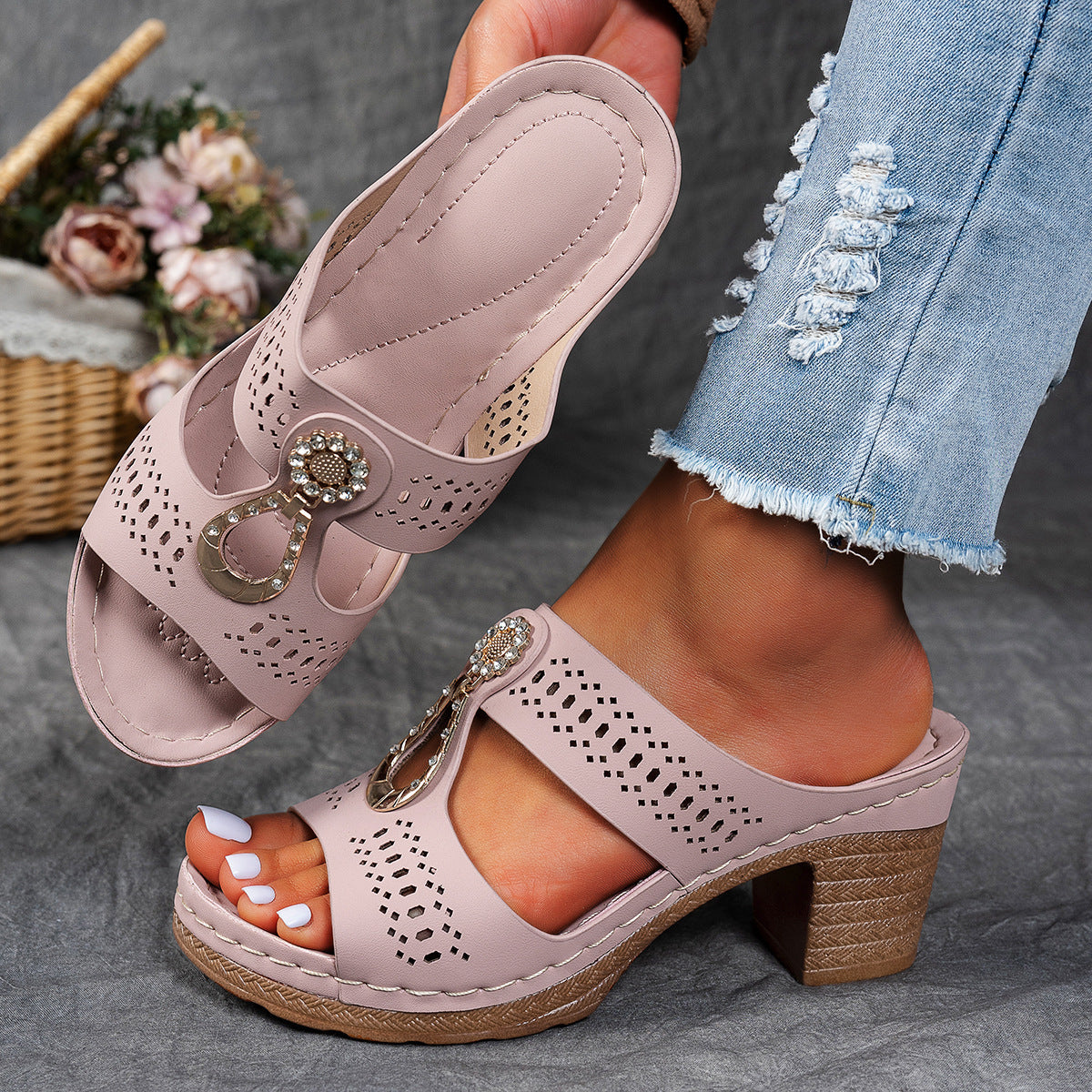 Isabella™ | Komfortable ortopediska sandaler med hög klack
