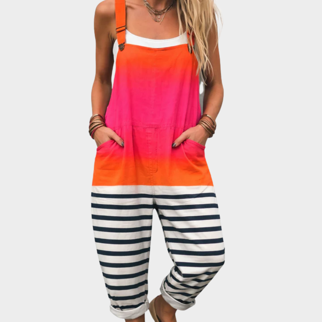 Bekväm Tryckt Byxdress