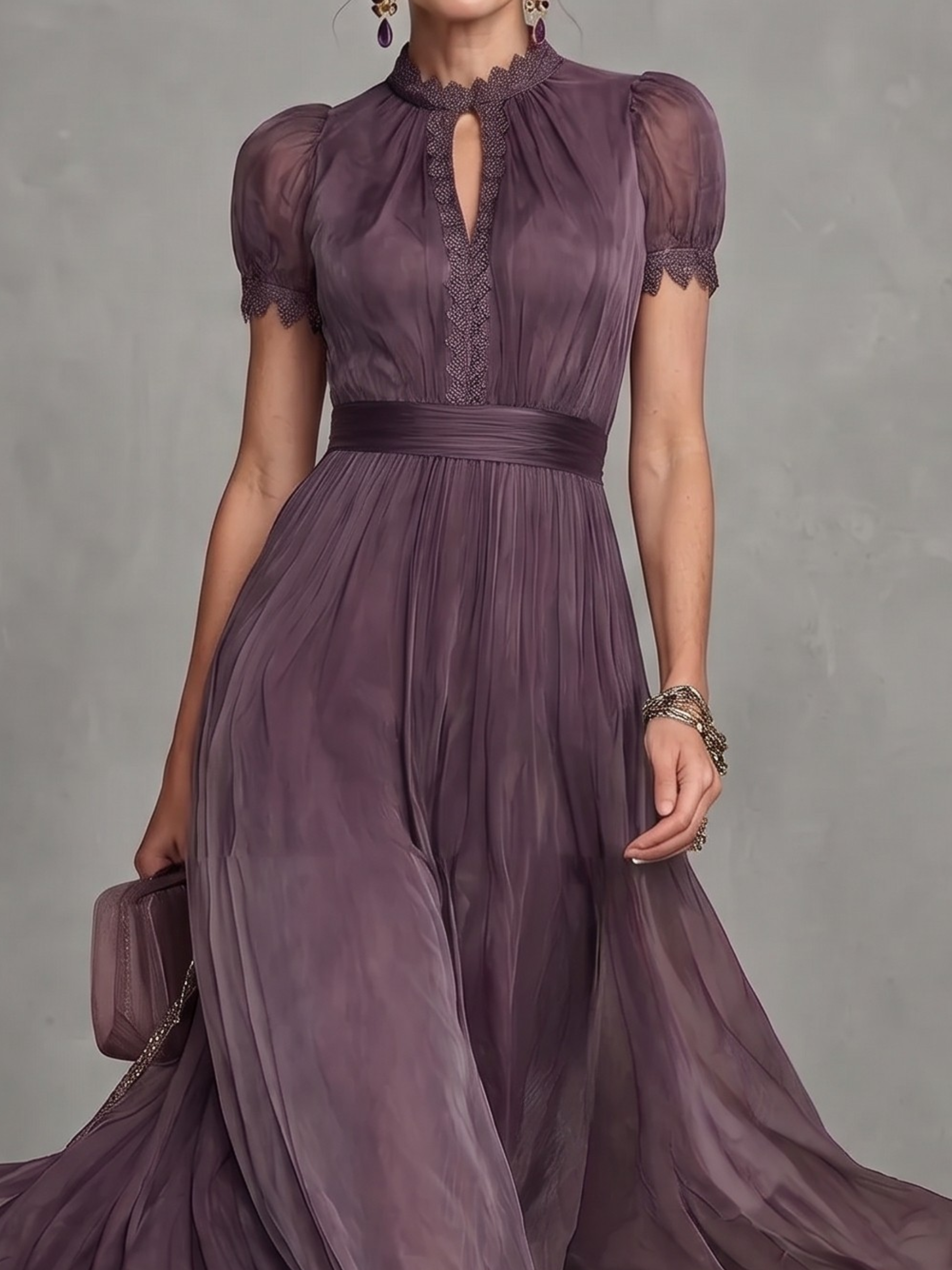 Ashley | Elegant Chiffon Maxiklänning