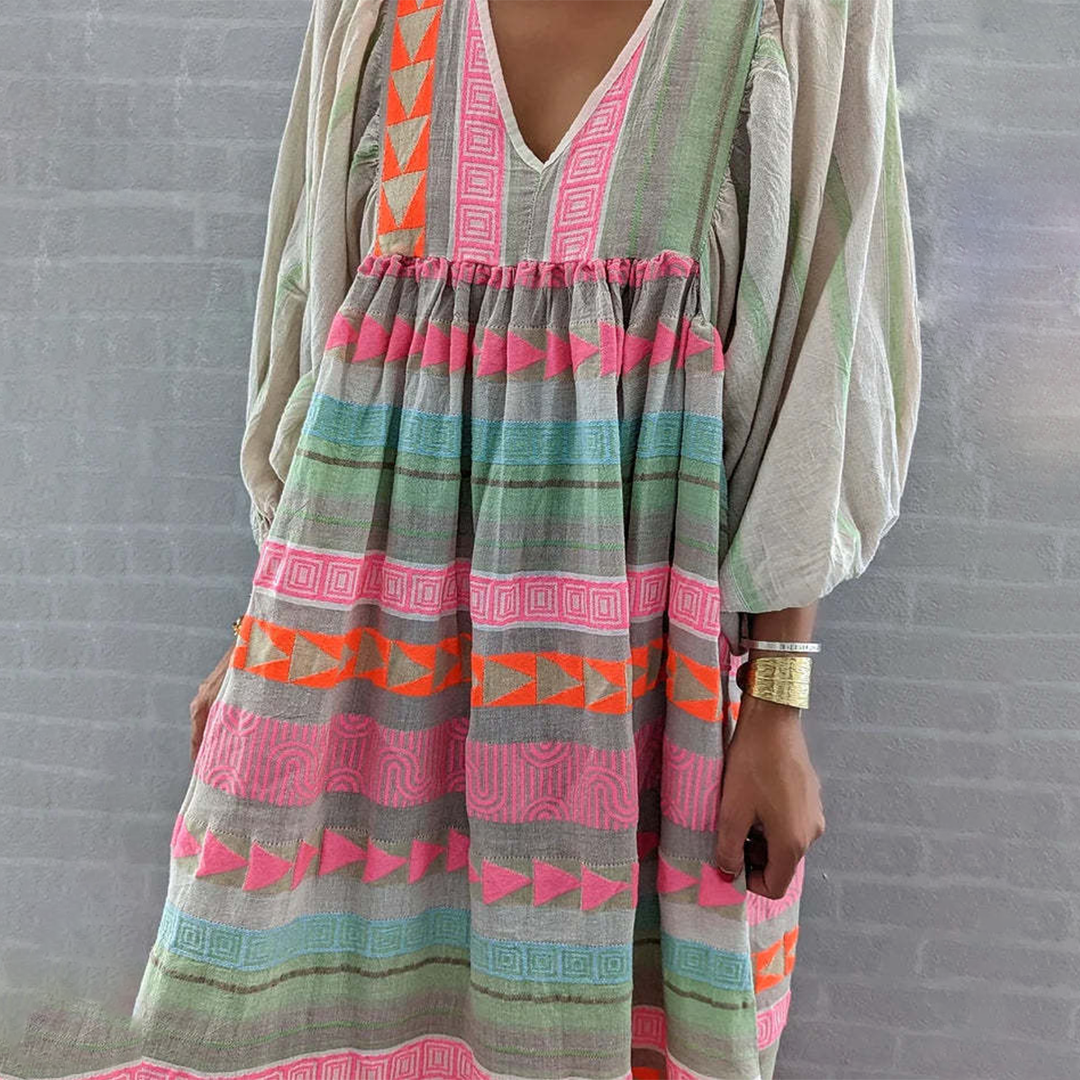 Jessenia - Bekväm Boho Klänning