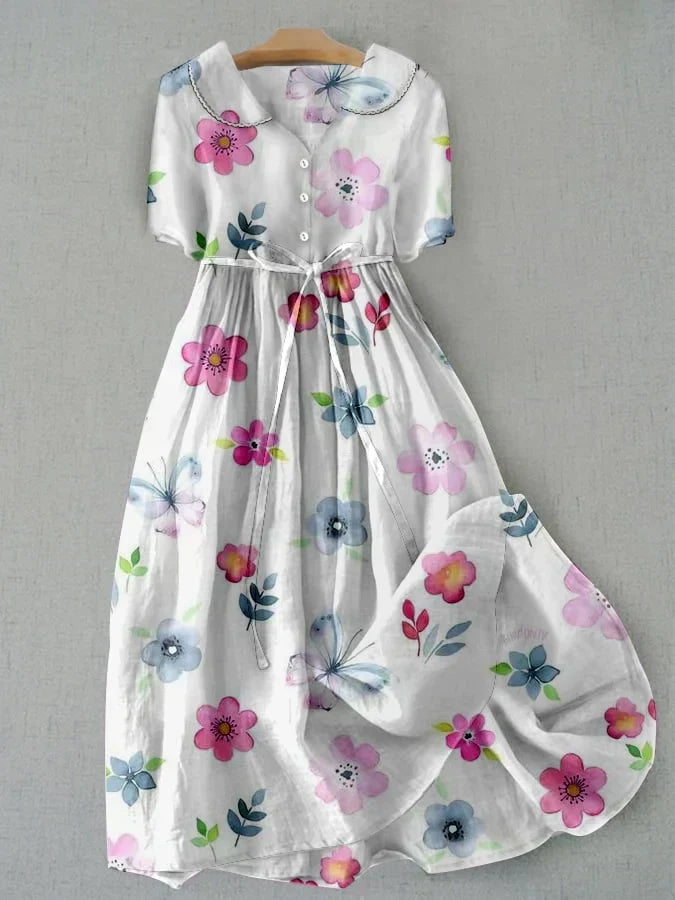 Lyric - Vintage Blommig Klänning