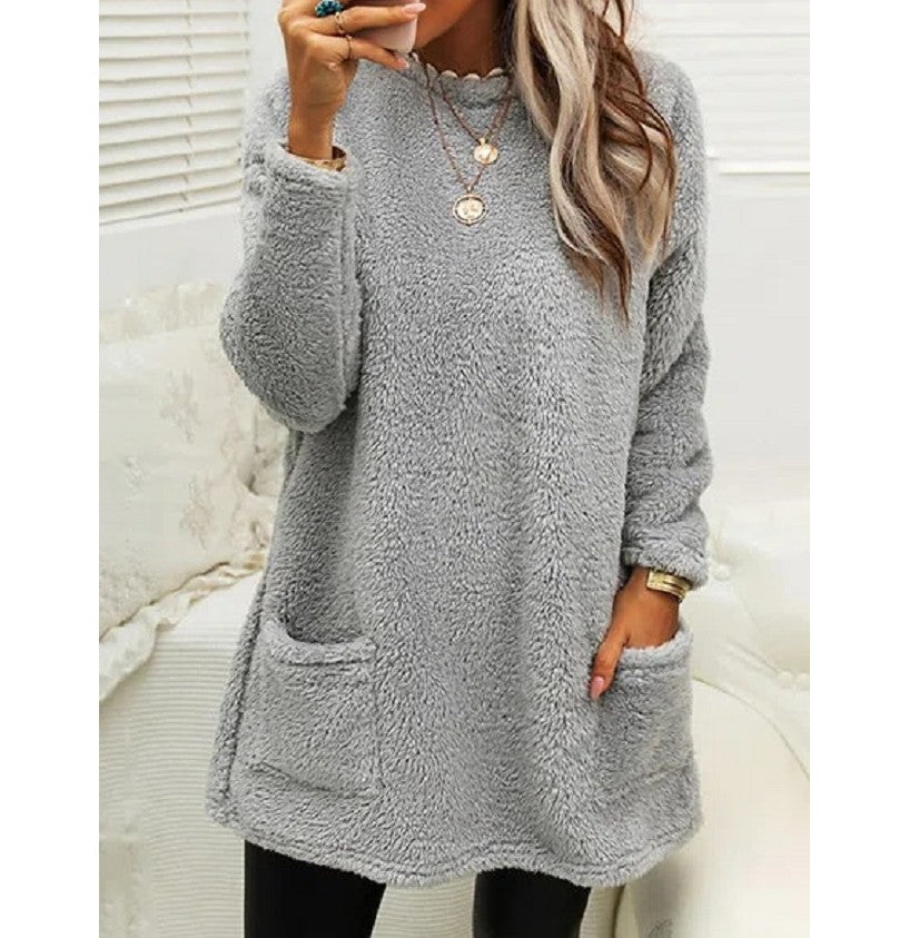 Arelle – Mid-length tröjdress med fickor