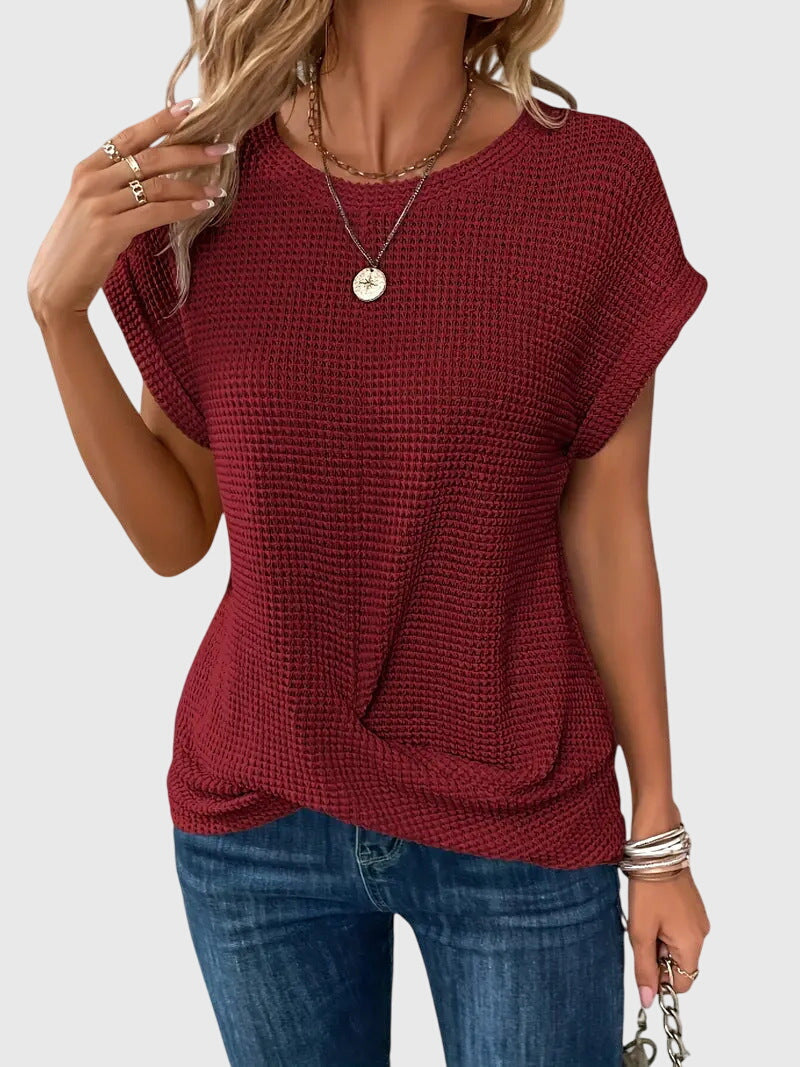 Isa™ | Elegant Blus med Rundhals