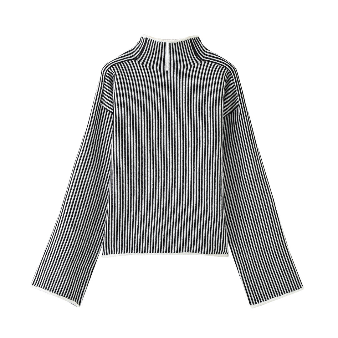 Tilde – Randig oversized polotröja