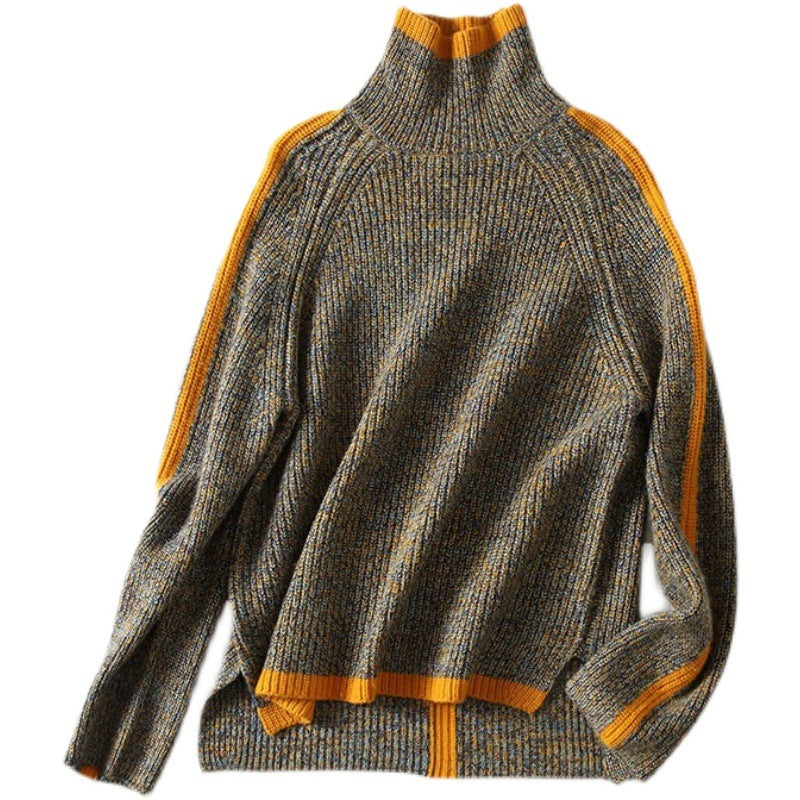Gavri Turtleneck med lekfulla kontrastdetaljer