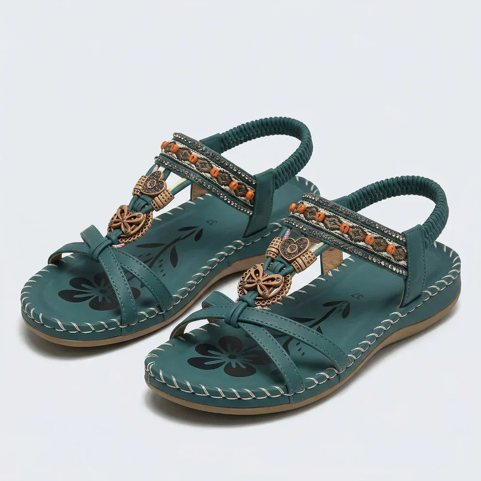 Ibizastil sandaler som kombinerar komfort och elegans