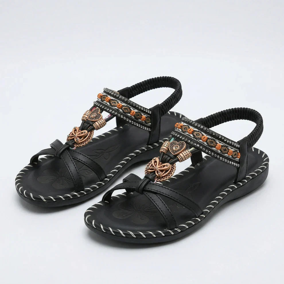 Ibizastil sandaler som kombinerar komfort och elegans