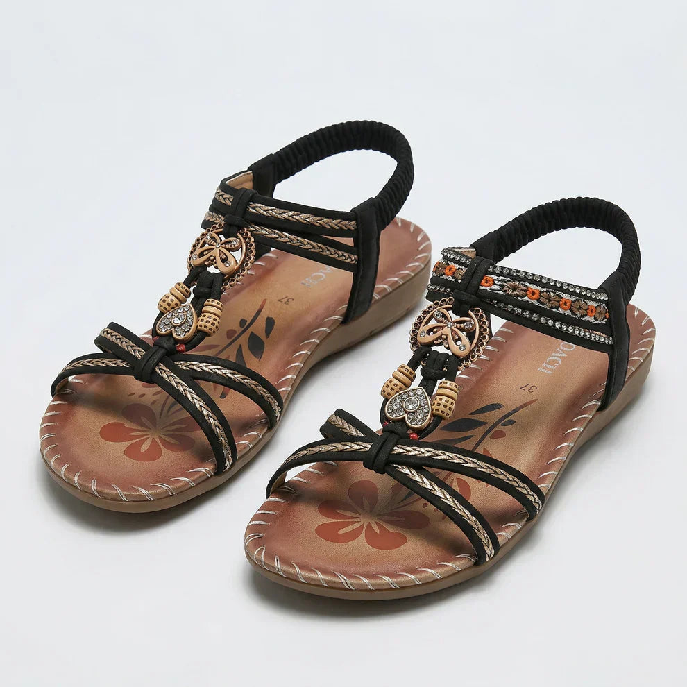 Ibizastil sandaler som kombinerar komfort och elegans