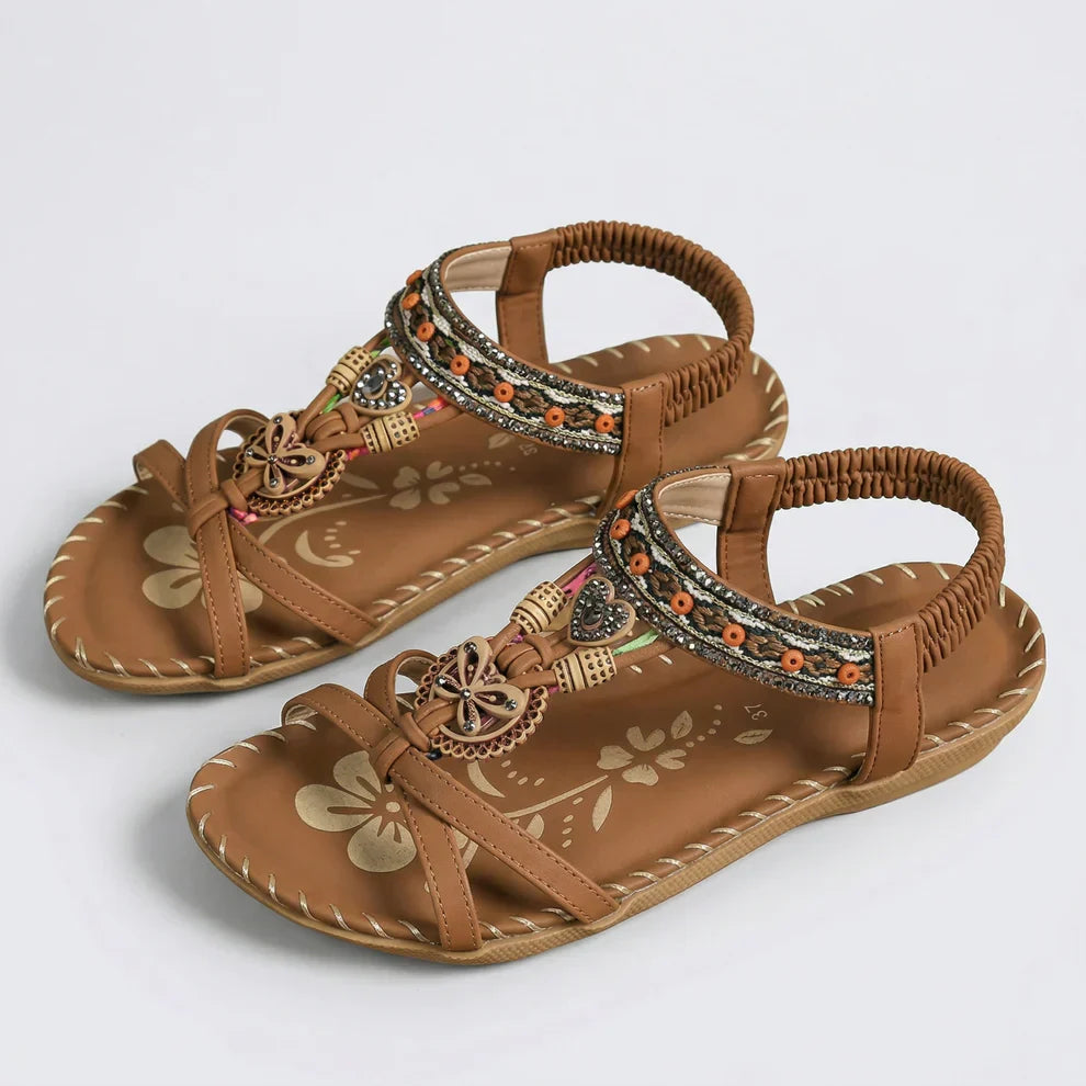 Ibizastil sandaler som kombinerar komfort och elegans