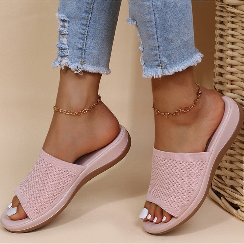 Elara™ | Stickade Ortopediska Sandaler